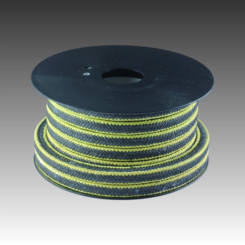 Grafit ptfe dan aramid fiber corner pengepakan kelenjar kelenjar